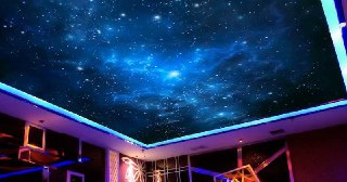 Натяжной потолок звездное небо Урай, цена от 5294 руб.