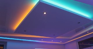 Натяжной потолок с подсветкой Урай, цена от 2126 руб.