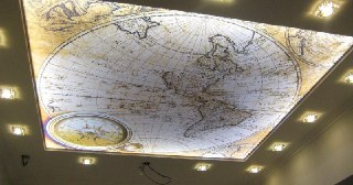 Потолок с фотопечатью в ноябре